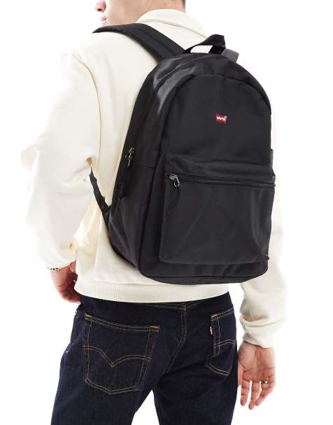 Levi's batwing logo basic backpack in black - view 1