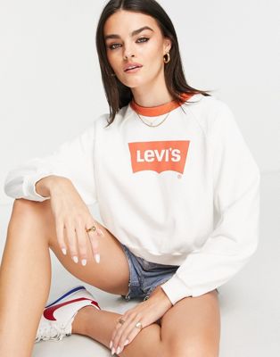 Levi's graphic vintage cew sweatshirt in green - ASOS Price Checker