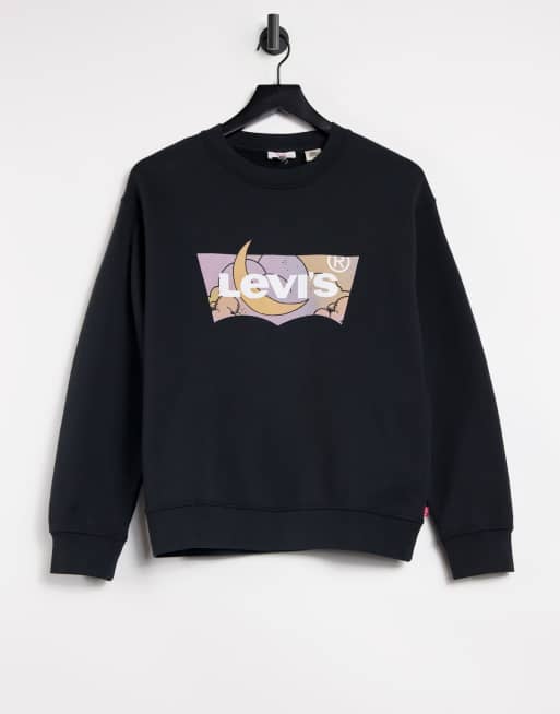 Levi s batwing sweatshirt in black ASOS