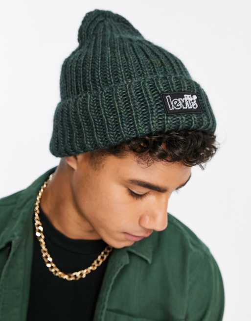 Levi's beanie in green with small logo