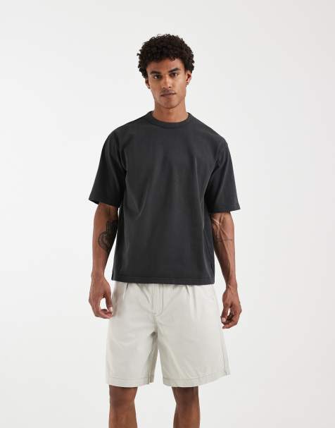 Levi's – Beige, baggy shorts med veck - view 1