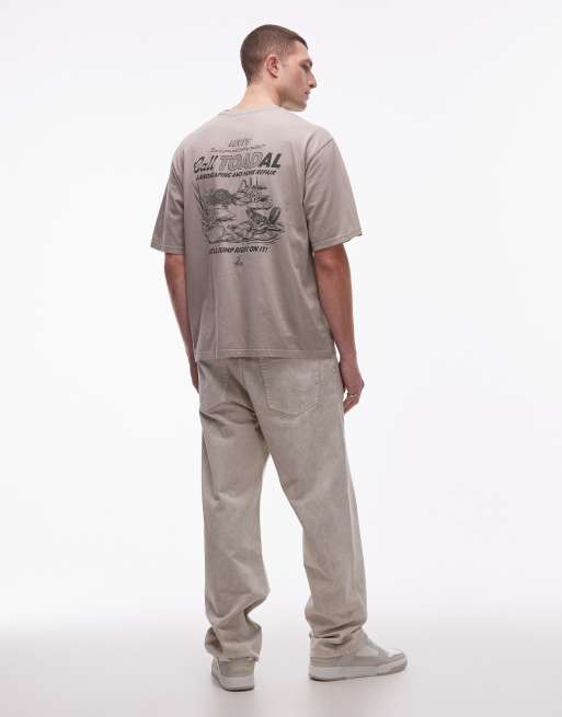 Levi's – Beige t-shirt med grodtryck, 3 av 5