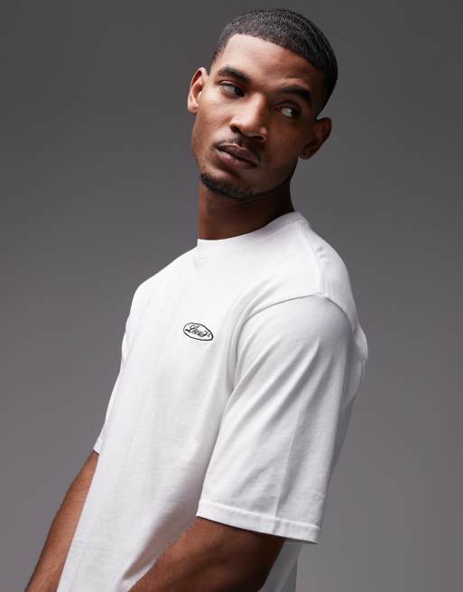 Levi's – Biały T-shirt typu worker z grafiką, 4 z 5
