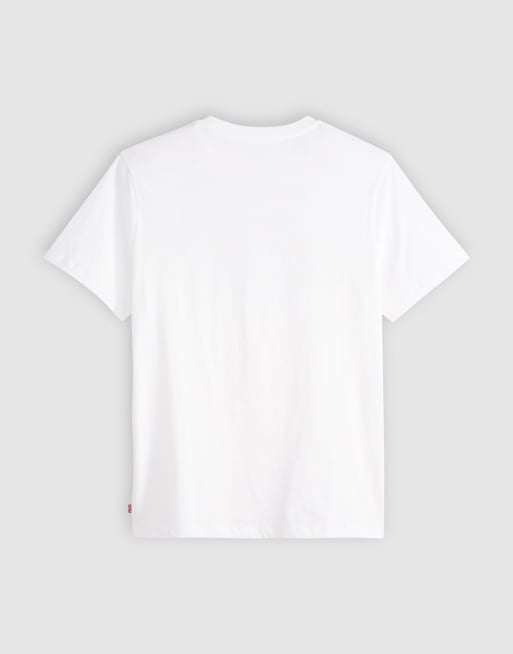 Levi's – Biały T-shirt z nadrukiem logo batwing z napisem „Stay Fresh“, 2 z 2