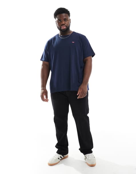 Levi's Big & Tall - 501 Original - Sorte jeans med lige ben - view 1