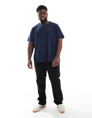 Levi's Levi's Big & Tall 501 original straight jeans in black