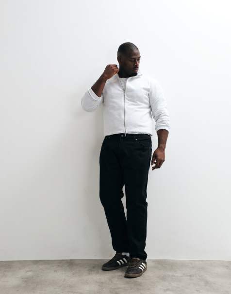 Levi's Big & Tall – 502 – Czarne jeansy ze zwężanymi nogawkami - view 1