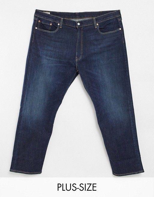 Levi's Big & Tall 502 tapered fit jeans in biologia advanced dark wash