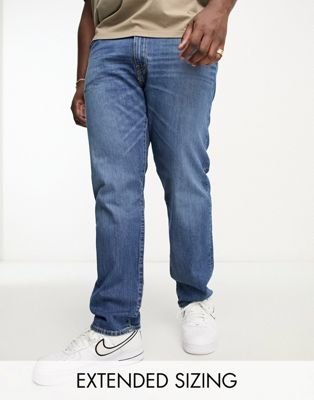 Levi's Big & Tall 502 tapered fit jeans in blue wash - ASOS Price Checker