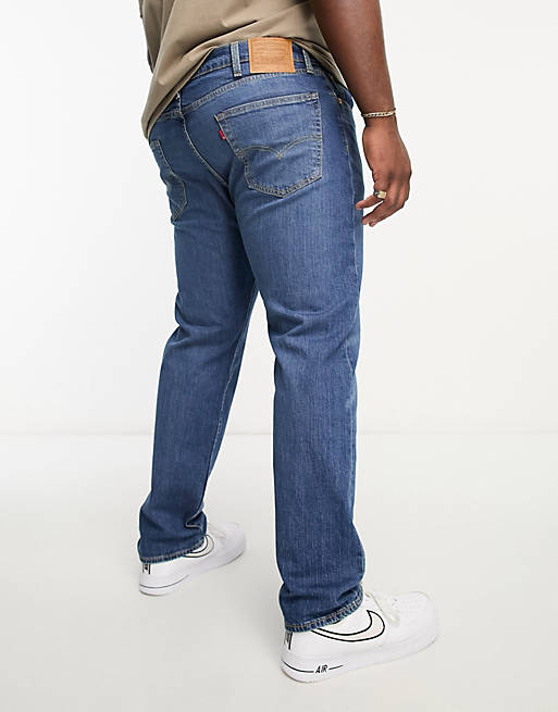 Levi's Big & Tall 502 tapered fit jeans in blue wash | ASOS