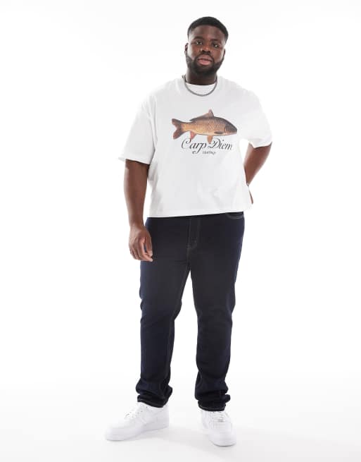 Levi's Big & Tall – 511 – Ciemnoniebieskie dopasowane jeansy