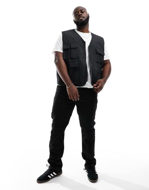 Levi's Big & Tall – 511 – Czarne dopasowane jeansy - view 1