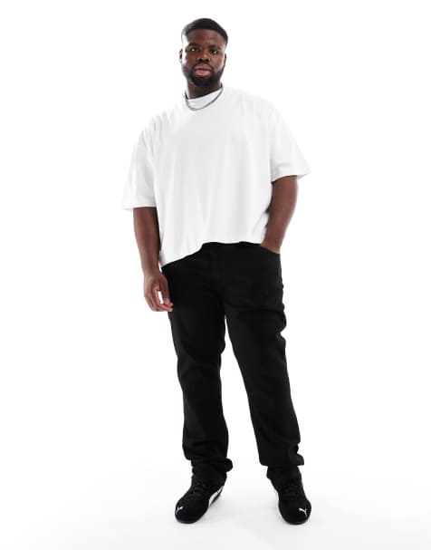 Levi's Big & Tall – 511 – Czarne dopasowane jeansy - view 1