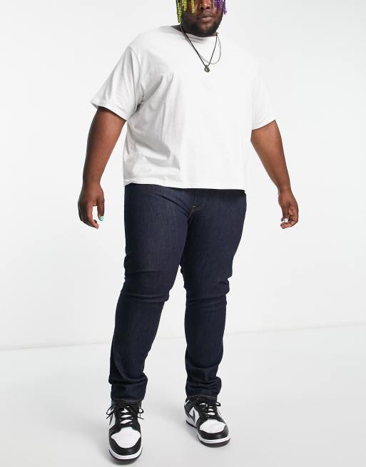 Levi's Big & Tall – 512 – Granatowe dopasowane jeansy, 4 z 4