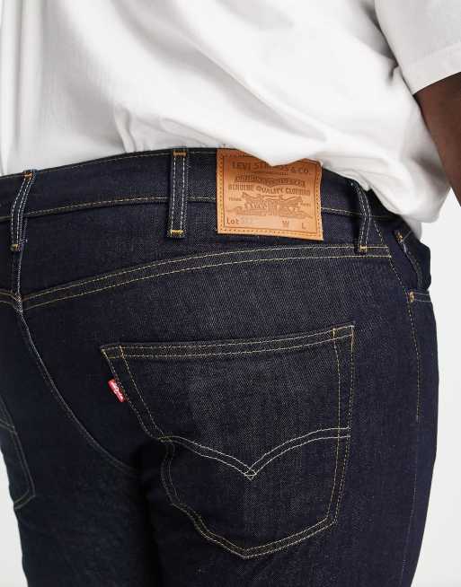 Levi's Big & Tall 512 slim in navy, 3 of 4