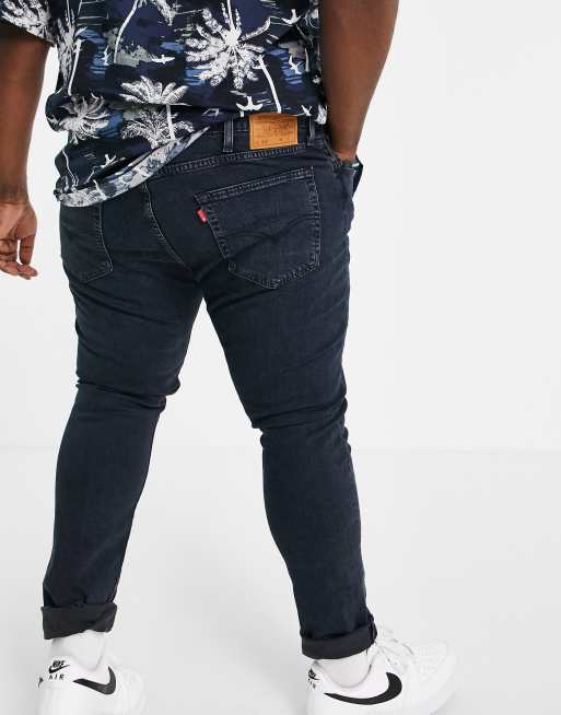 Levi's Big & Tall 512 slim tapered fit jeans in dark blue | ASOS