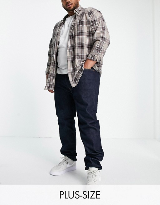 Levi's Big & Tall 512 slim tapered fit jeans in rock cod dark wash