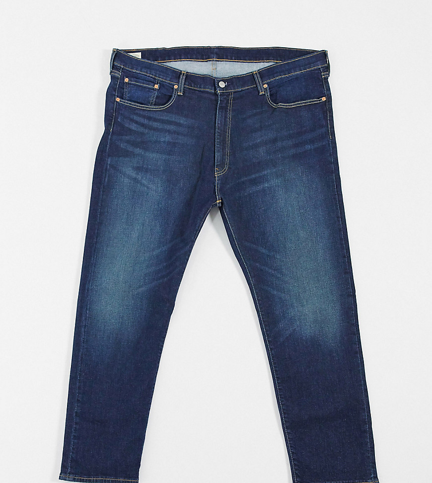 Levi's Big & Tall - 512 - Smalle jeans met toelopende pasvorm in donkere wassing-Blauw