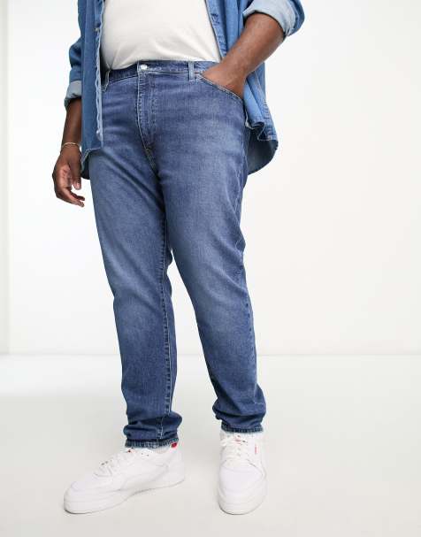 Levi's Big & Tall - 512 - Smaltoelopende jeans in middenblauw - view 1