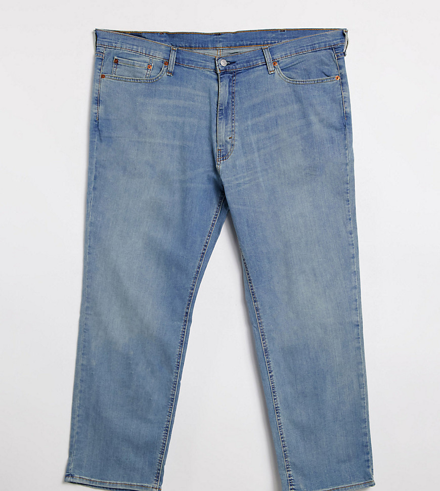Levi's Big & Tall 541 athletic tapered fit jeans in lake merrit-Blues