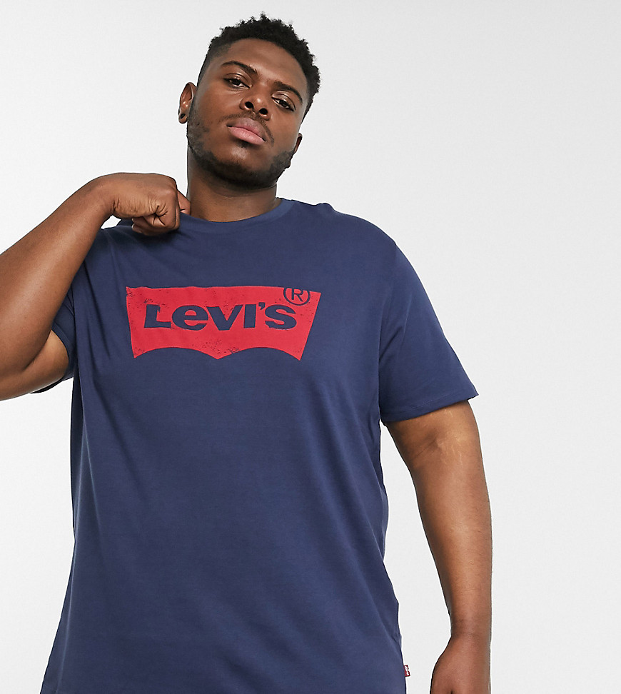 Levi's Big & Tall Batwing Logo T-shirt In Navy | ModeSens