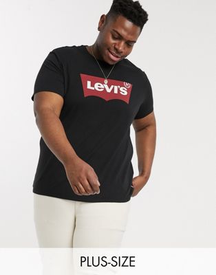Levi's big \u0026 tall batwing t-shirt black 