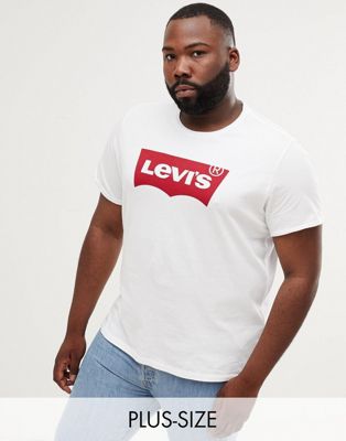 Levi's big \u0026 tall batwing t-shirt white 