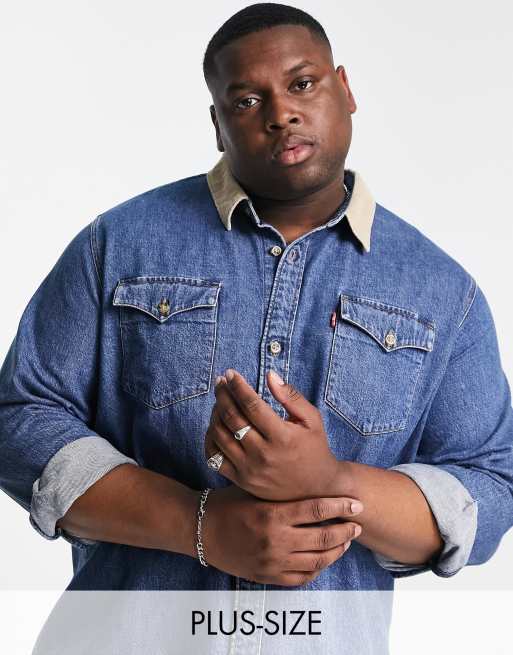 Levi's Big & Tall Denim Shirt in blue | ASOS