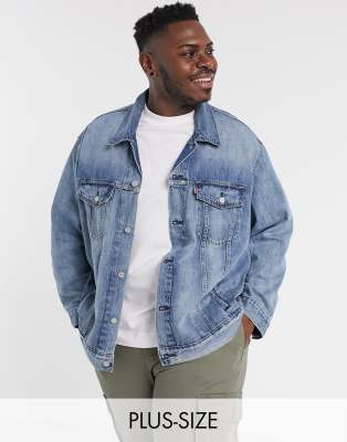 levi's big and tall trucker jacket