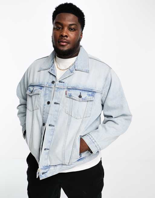 Big and tall denim on sale jacket