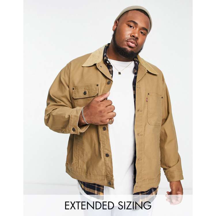 Levi's khaki 2025 trucker jacket