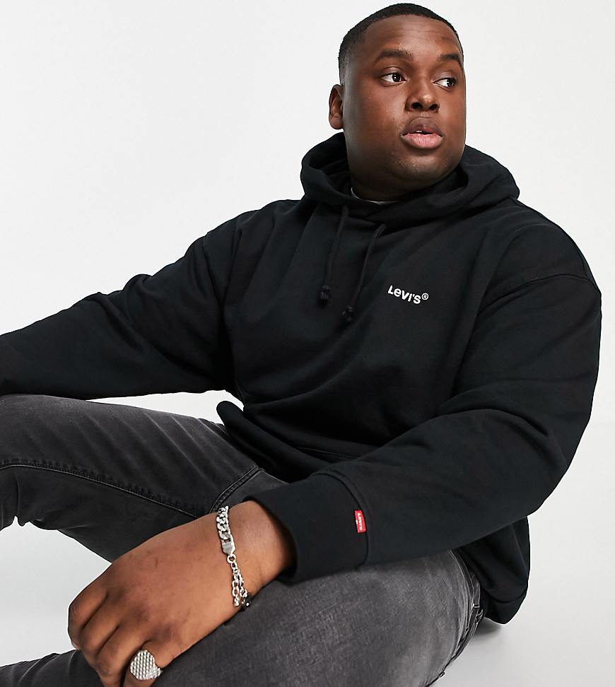 Levi's Big & Tall hoodie with logo in black