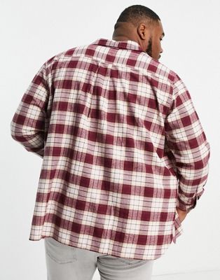 Chemises à carreaux Levi's Big & Tall - Jackson - Chemise de travail - Grands carreaux rouges