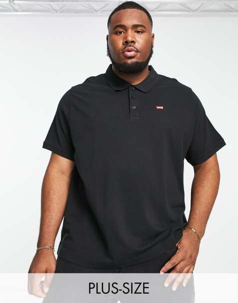 Levi's Big & Tall - Polo nera con logo piccolo - view 1