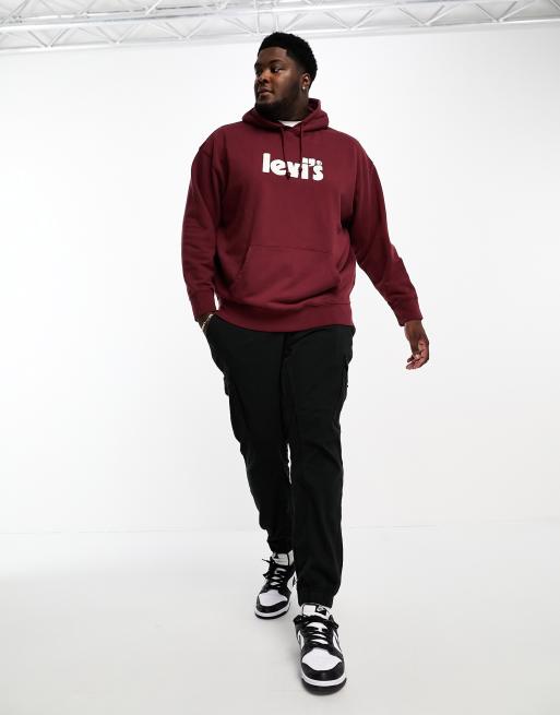 Levi's burgundy clearance hoodie