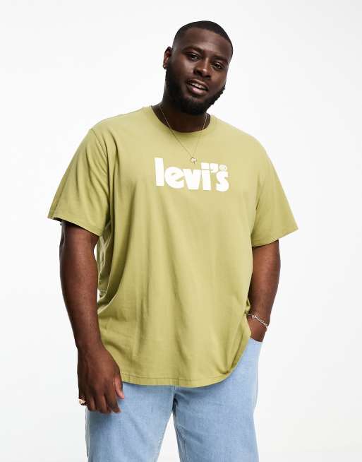 Levi's khaki cheap t shirt