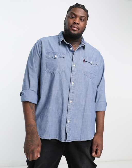 Light blue hot sale western shirt