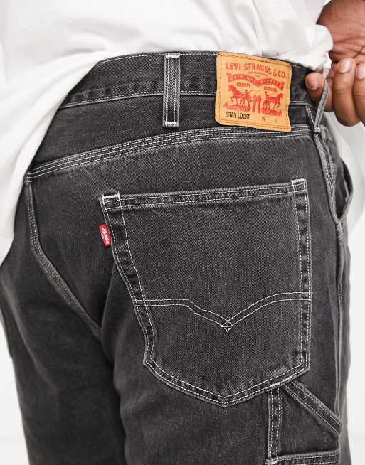 Grey levis 501 store big and tall