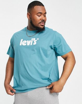 T-shirts et débardeurs Levi's Big & Tall - T-shirt à logo affiche - Vert sarcelle
