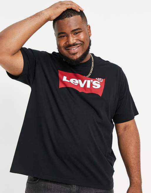 Levis t shirt mens black sale