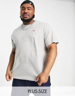 Levi's Big & Tall t-shirt with small batwing in grey