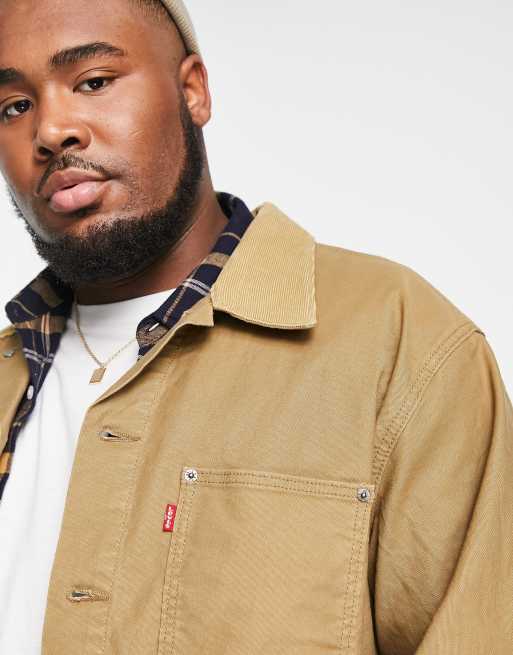 Levi's – Big Tall – Trucker-Jeansjacke in Hellbraun ASOS