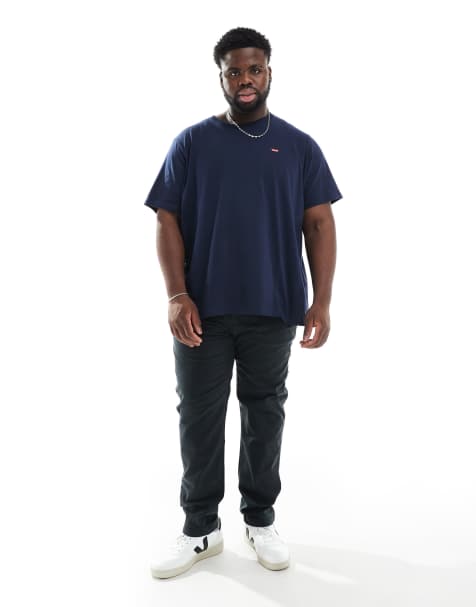 Levi's Big & Tall XX Standard Tapered twill chinos in black - view 1