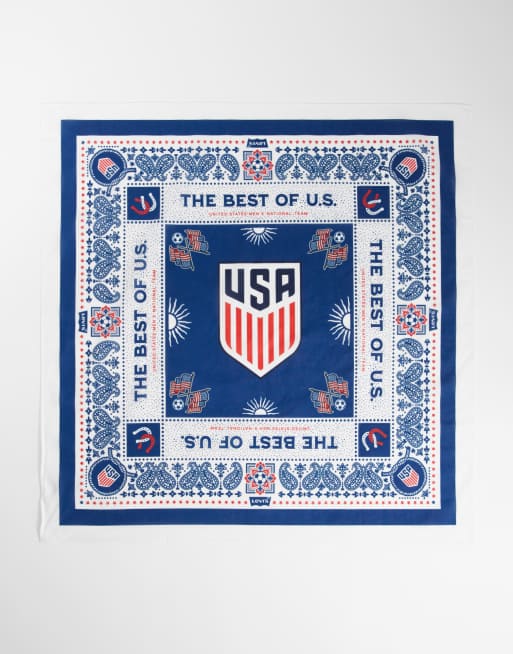 Levi's - Blå bandana med USA-print, 2 af 3