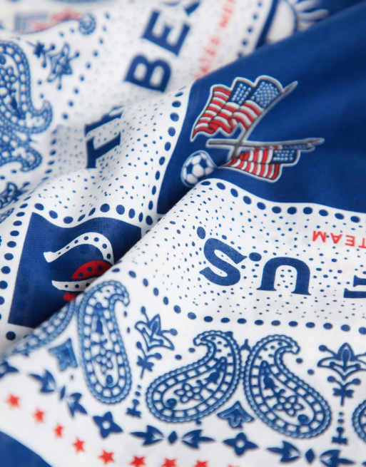 Levi's - Blå bandana med USA-print, 3 af 3