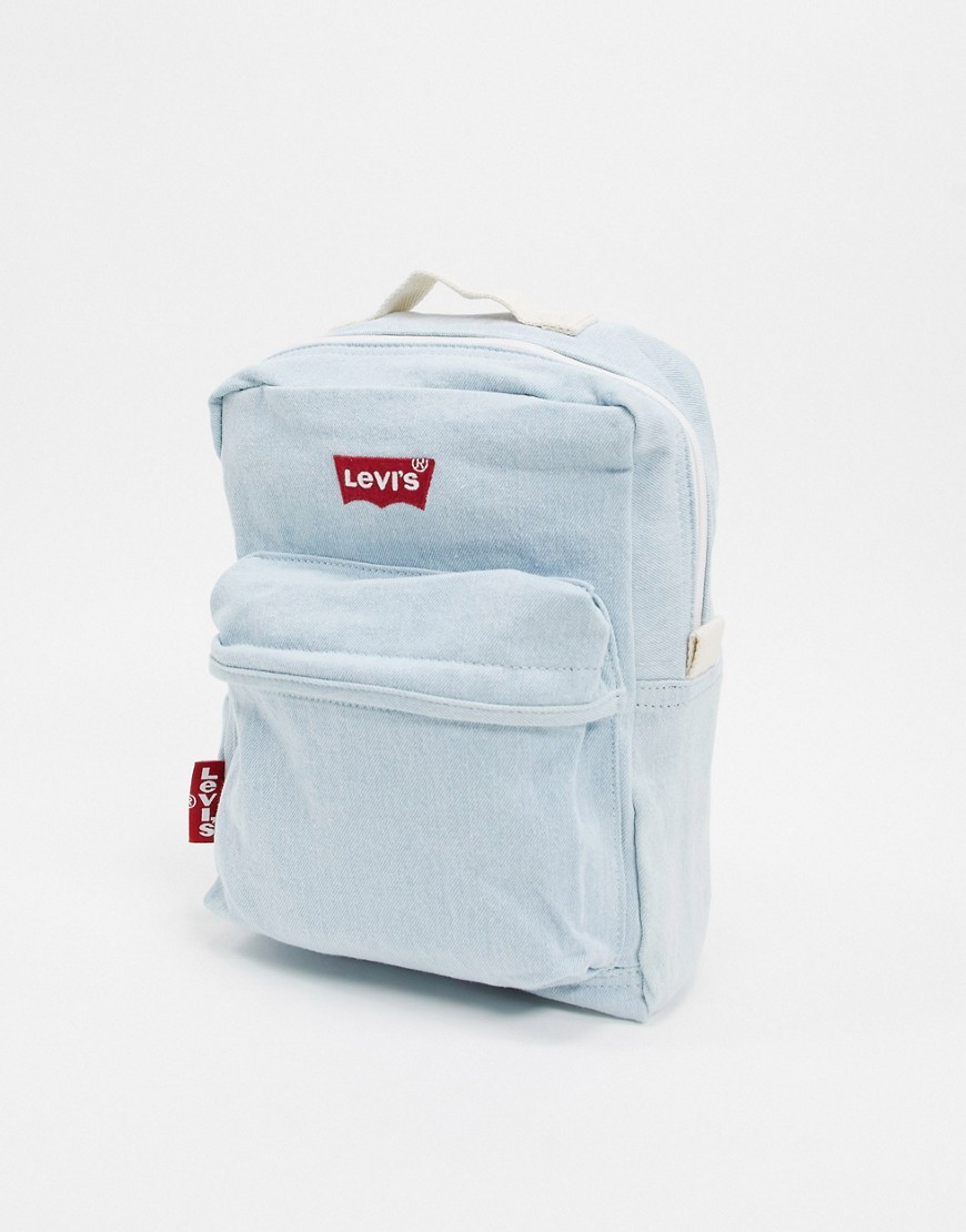 Levi's – Blå denimryggsäck i liten modell