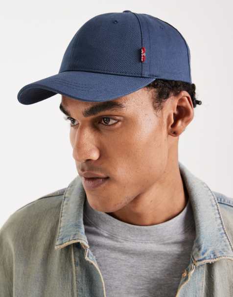 Levi's - Blå klassisk baseball-kasket med rødt mærke i twill - view 1