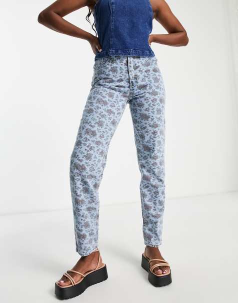 Levi's – Blommiga mom jeans i 80-talsstil - view 1