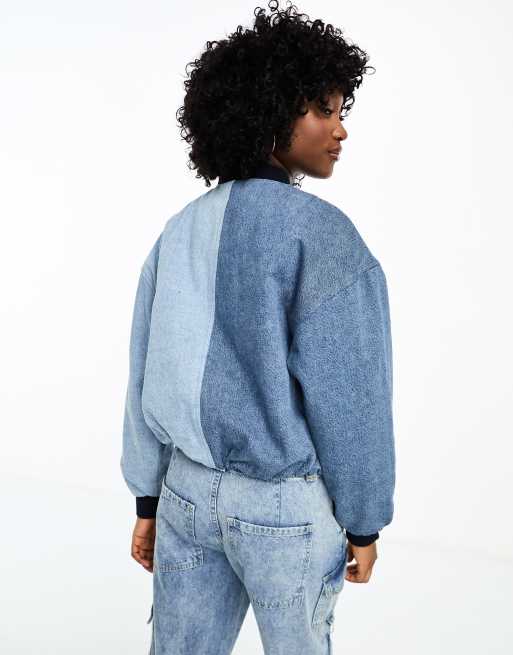 Asos colour block denim jacket best sale