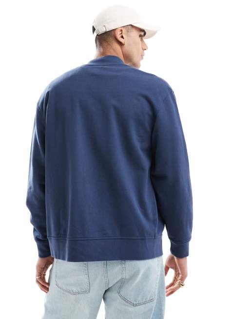 Levi's - Bomber molletonné style universitaire à monogramme - Bleu marine, 4 de 4